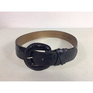 Omega Vintage Croco Leather Belt Womens Small